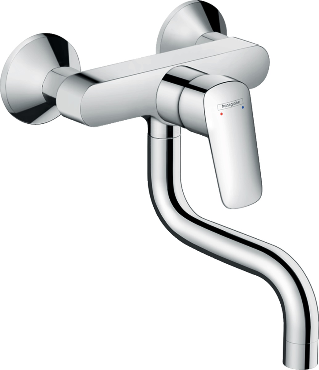 Hansgrohe Logis baterie bucătărie perete crom 71836000