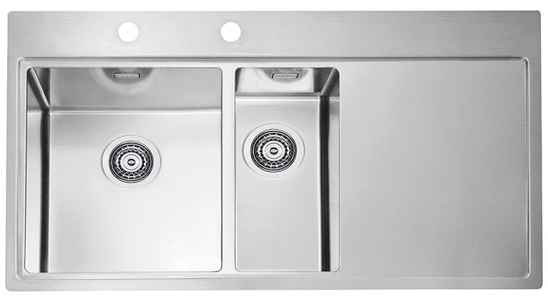 Alveus Pure chiuveta din otel 98x52.5 cm oţel 1103654