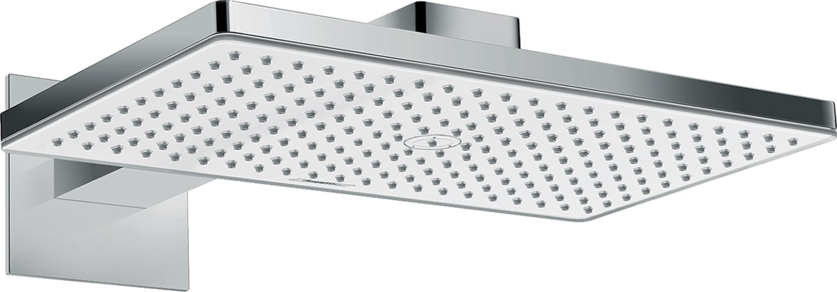 Hansgrohe Rainmaker Select cap de duș 46.6x27 cm dreptunghiular crom-alb 24003400