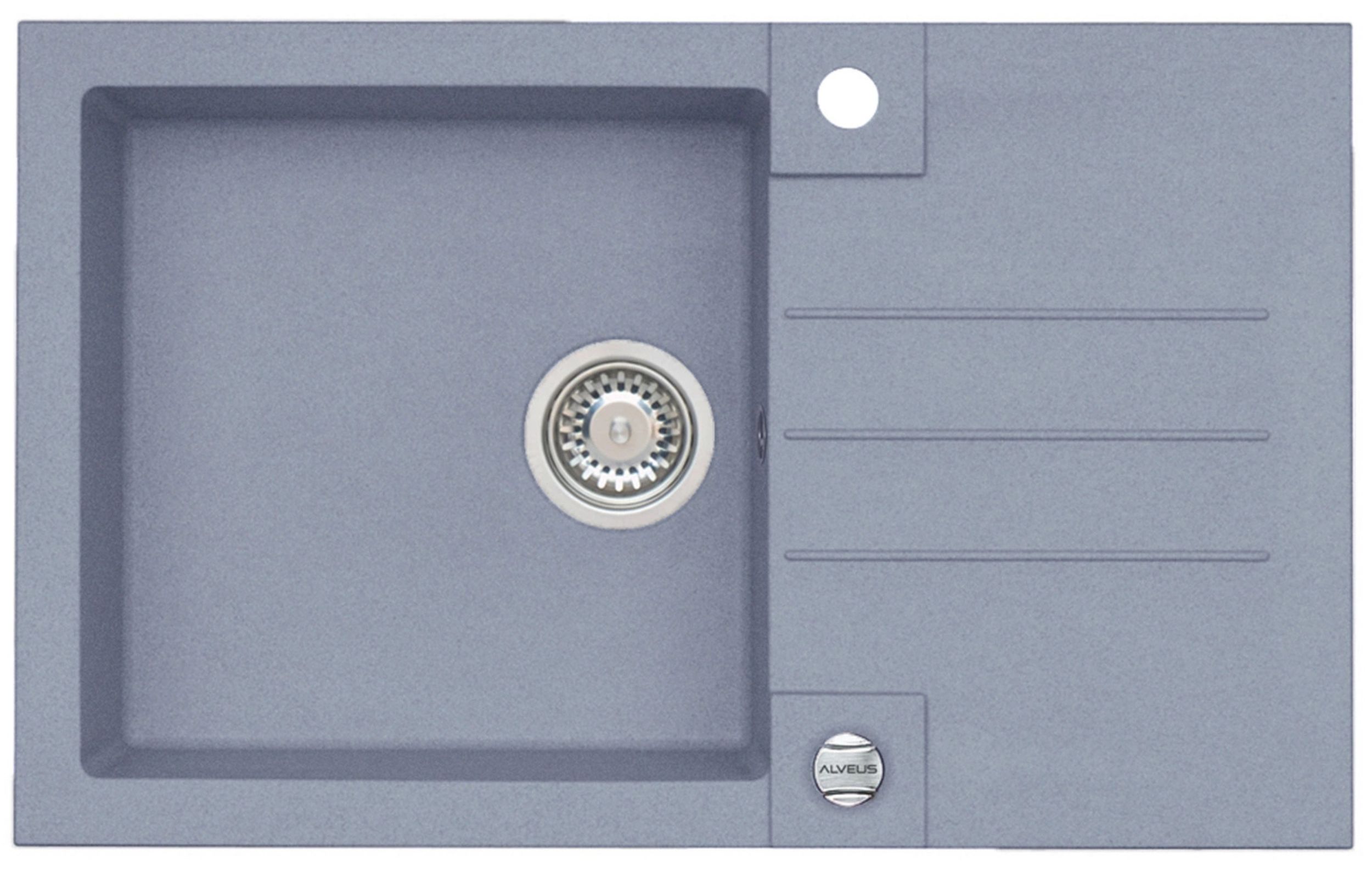 Alveus Rock chiuvetă din granit 78x48 cm gri/grafit/onix 4203004