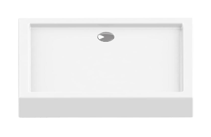 New Trendy Columbus cădiță de duș dreptunghiulară 100x90 cm alb B-0332