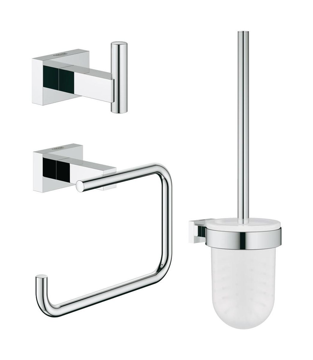 Grohe Essentials set de accesorii 3 în 1 StarLight Chrome 40757001