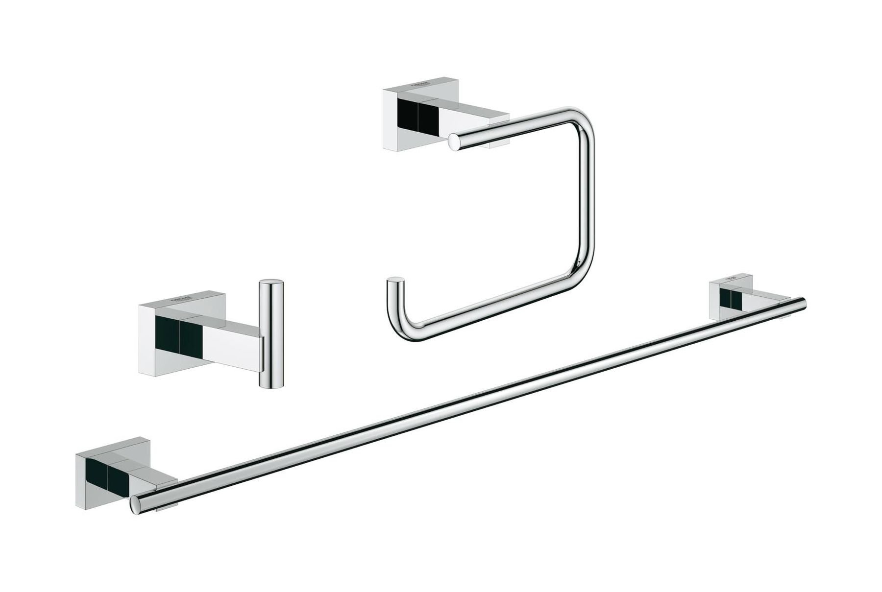 Grohe Essentials set de accesorii 3 în 1 StarLight Chrome 40777001