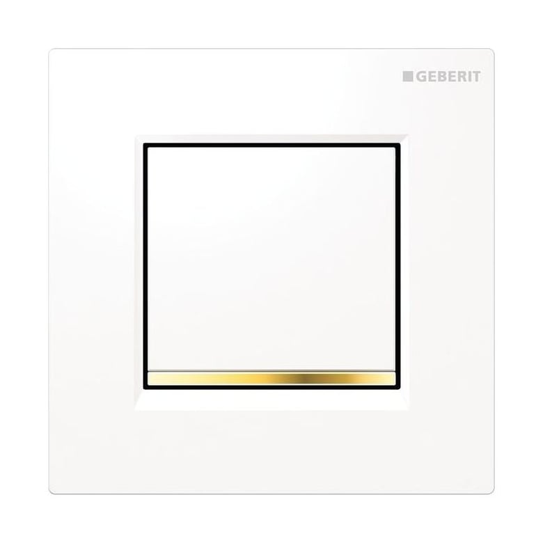 Geberit Typ 20 buton de spălare pentru pisoar alb-auriu 116.017.KK.1