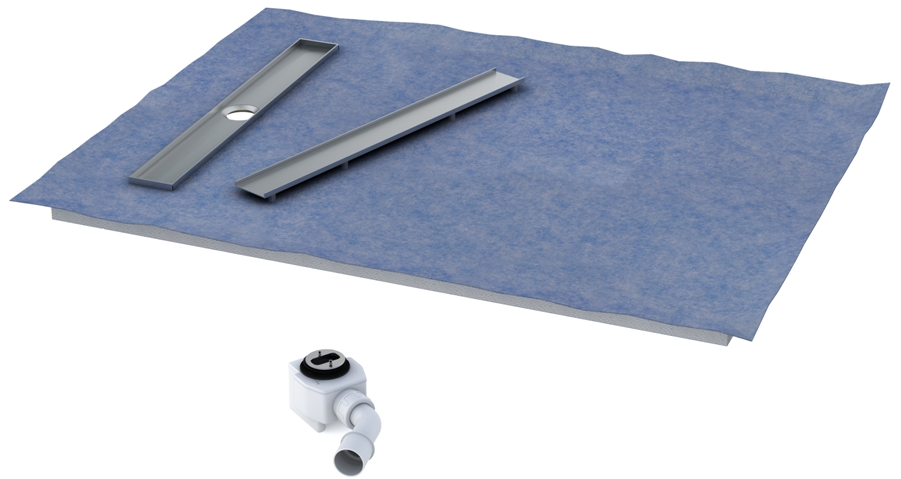 Schedpol Base cădiță de duș sub gresie 50 cm crom 10.008/OLKB/CH