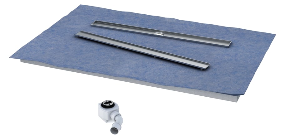 Schedpol Base cădiță de duș sub gresie 100 cm crom 10.012/OLDB/CH