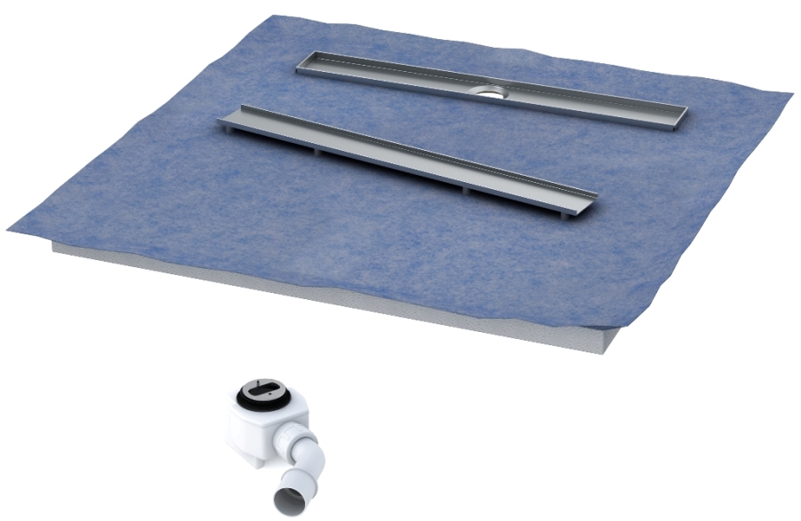 Schedpol Base cădiță de duș sub gresie 100 cm 10.003/OLKB/SL