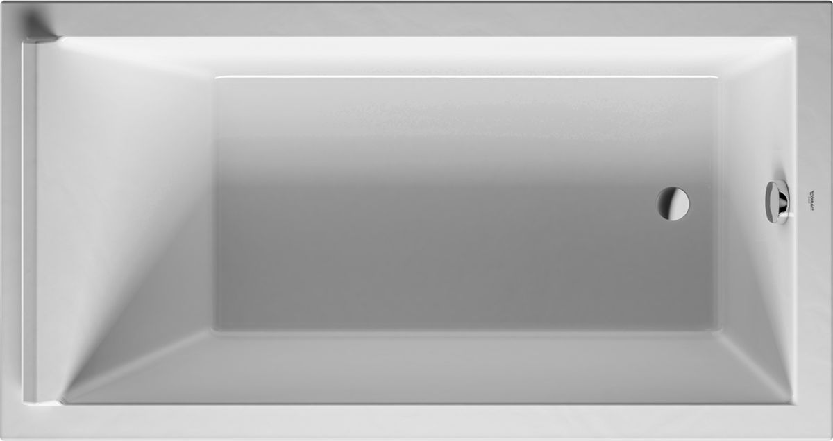 Duravit Starck cada dreptunghiulară 170x90 cm alb 700337000000000