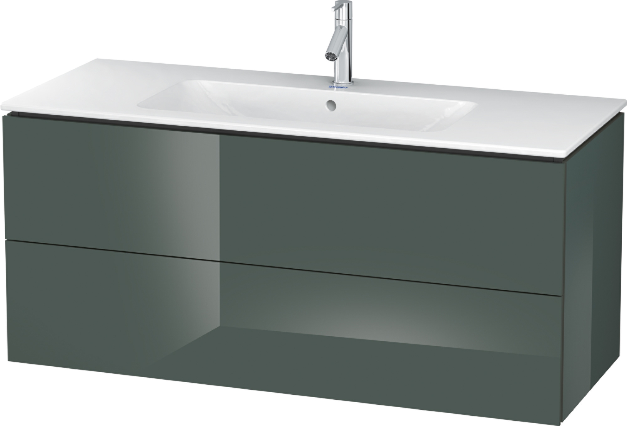 Duravit L-Cube dulap 122x48.1x55 cm sub chiuveta pe perete gri LC624303838