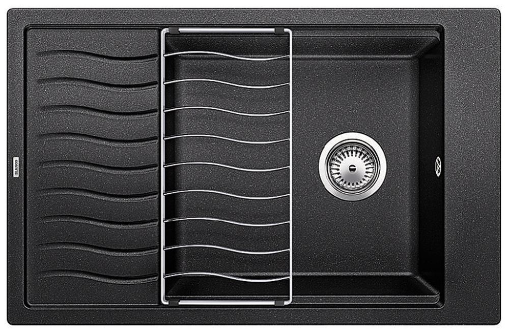 Blanco Elon XL 6 S chiuvetă din granit 78x50 cm negru 518745