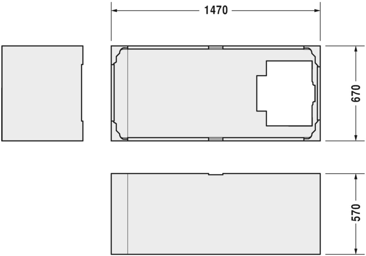 Duravit Starck carcasa pentru cadă 791439000000000