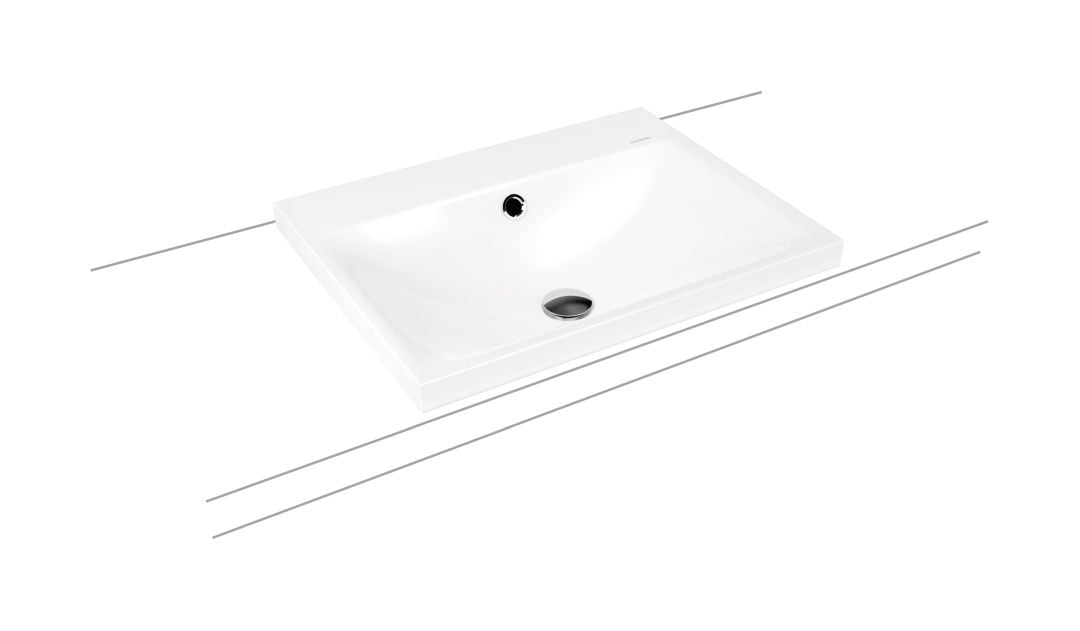 Kaldewei Silenio lavoar 60x46 cm dreptunghiular de blat alb 903906013001