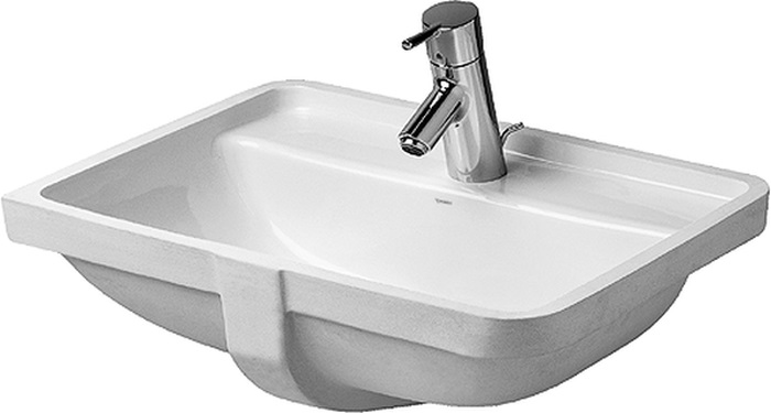 Duravit Starck 3 lavoar 49x36.5 cm dreptunghiular sub blat alb 03024900001