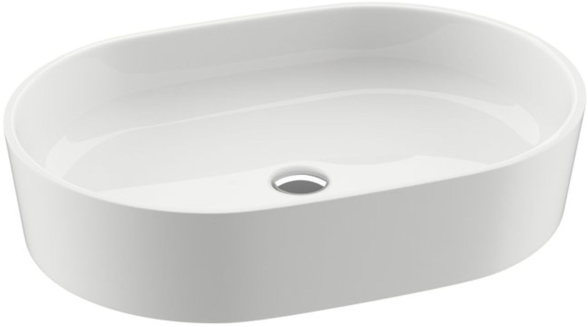 Ravak Moon lavoar 56x40 cm ovale de blat alb XJN01300002