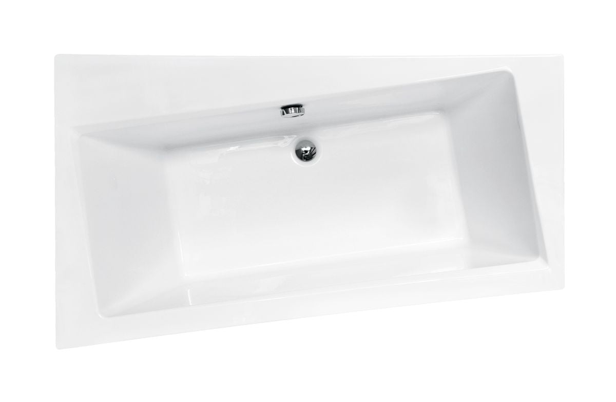 Besco Infinity cadă de colț 170x110 cm partea stângă alb #WAI-170-NL