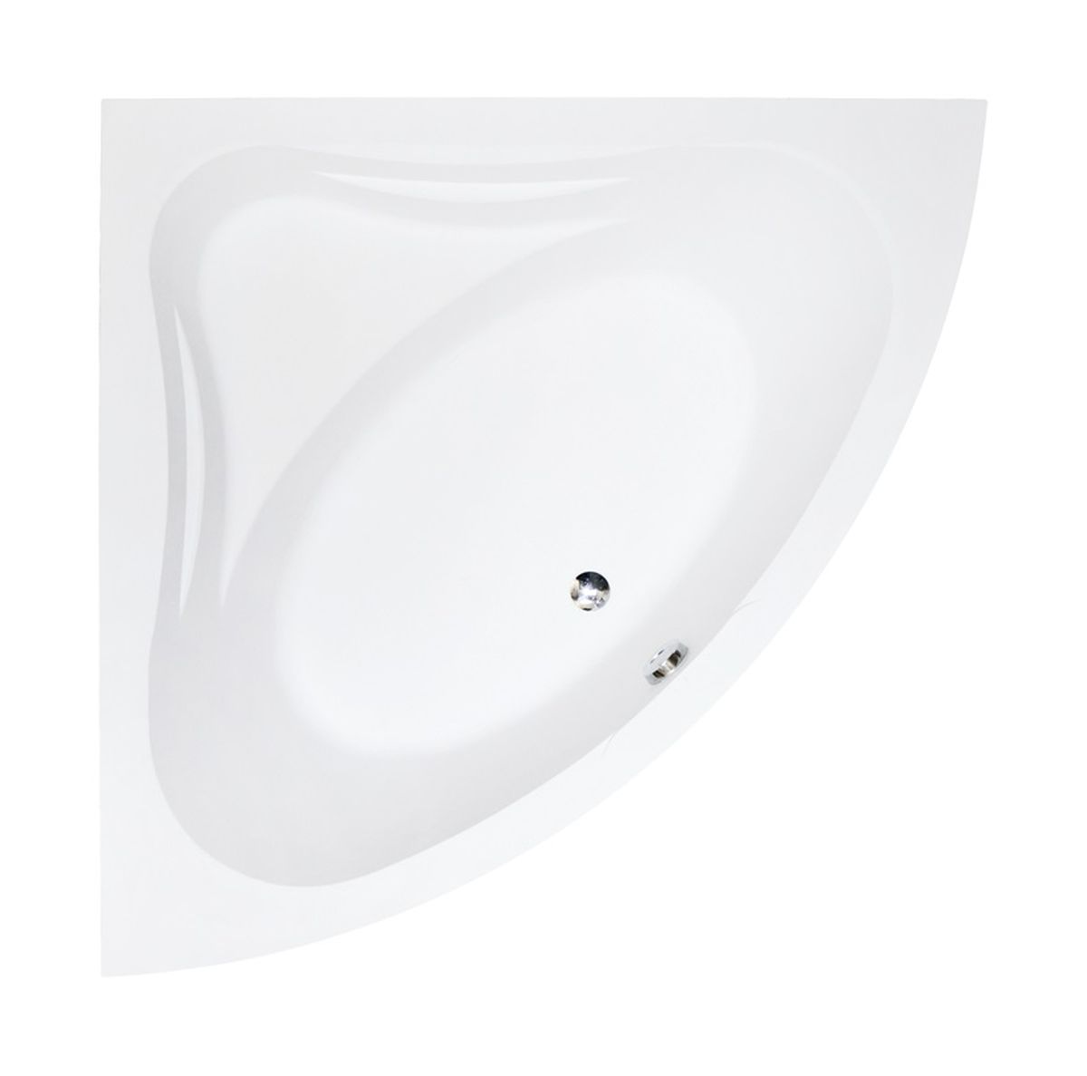 Besco Mia cadă de colț 120x120 cm partea stângă alb #WAM-120-NS