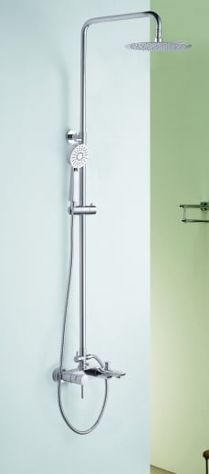 Blue Water Icona set cadă și duș perete cu duș de ploaie crom ICO-ZWPN.500C