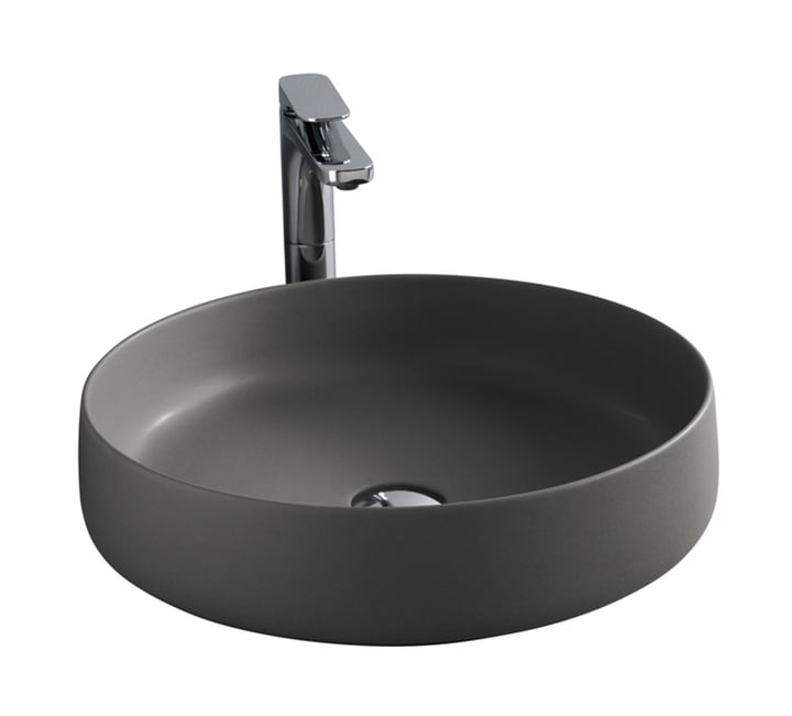 Art Ceram Cognac lavoar 48x48 cm rotund de blat gri/piatră COL00215;00