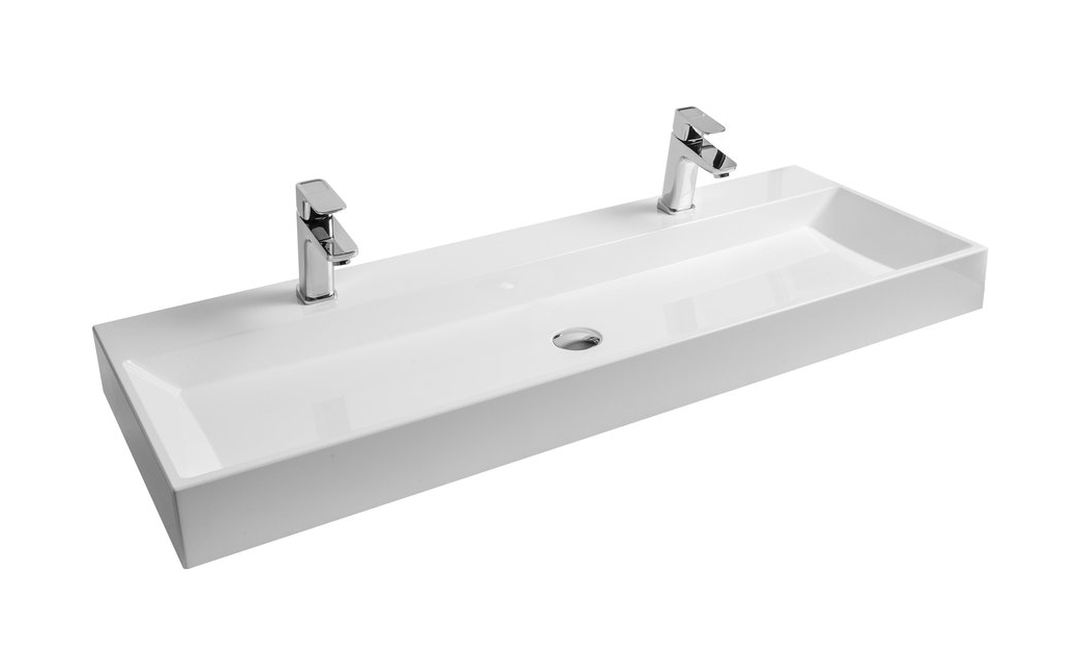 Ravak Natural lavoar 120x45 cm dreptunghiular clasică-dublă alb XJO01212000