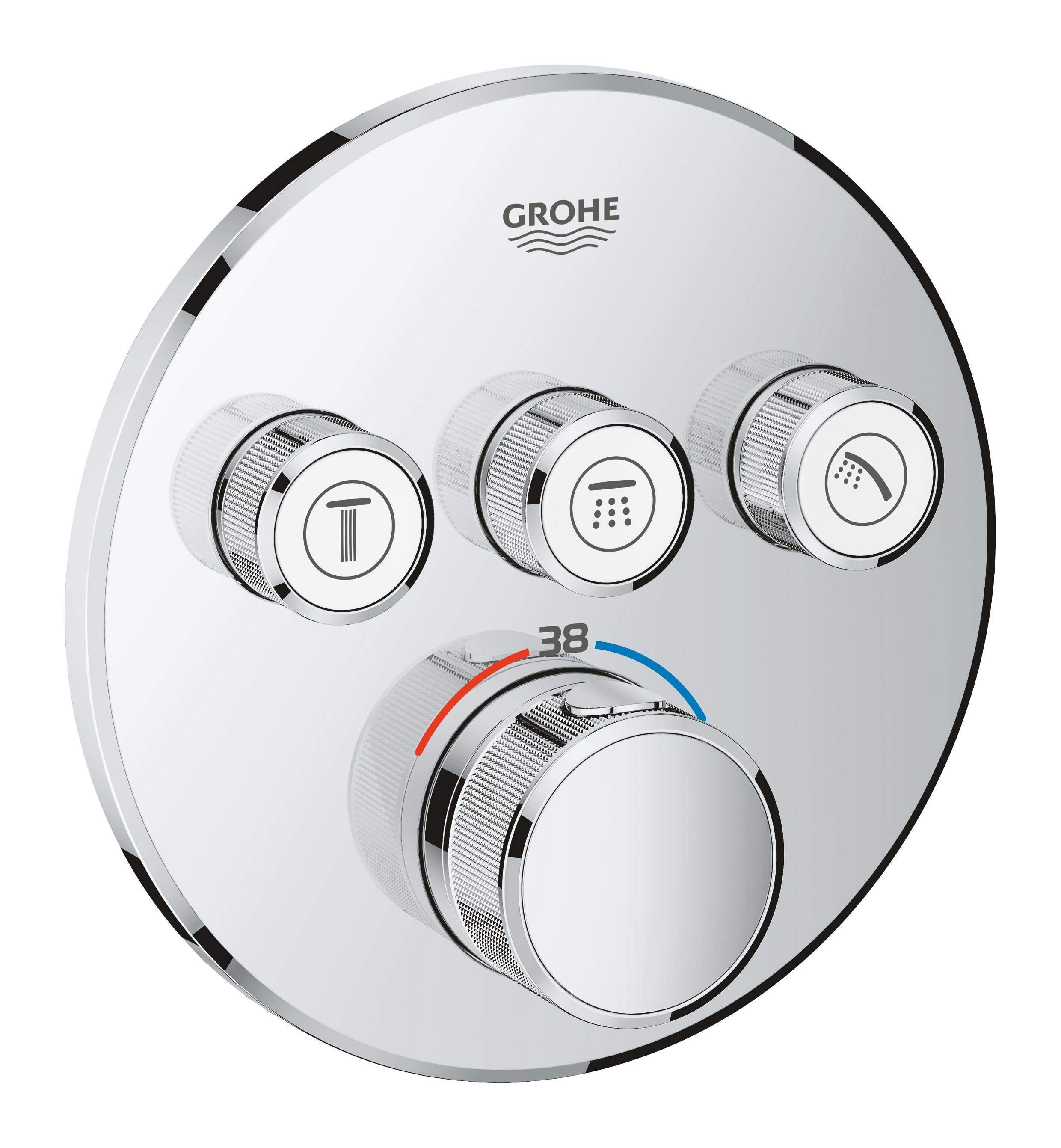 Grohe Grohtherm SmartControl baterie cadă-duș ascuns da StarLight Chrome 29121000