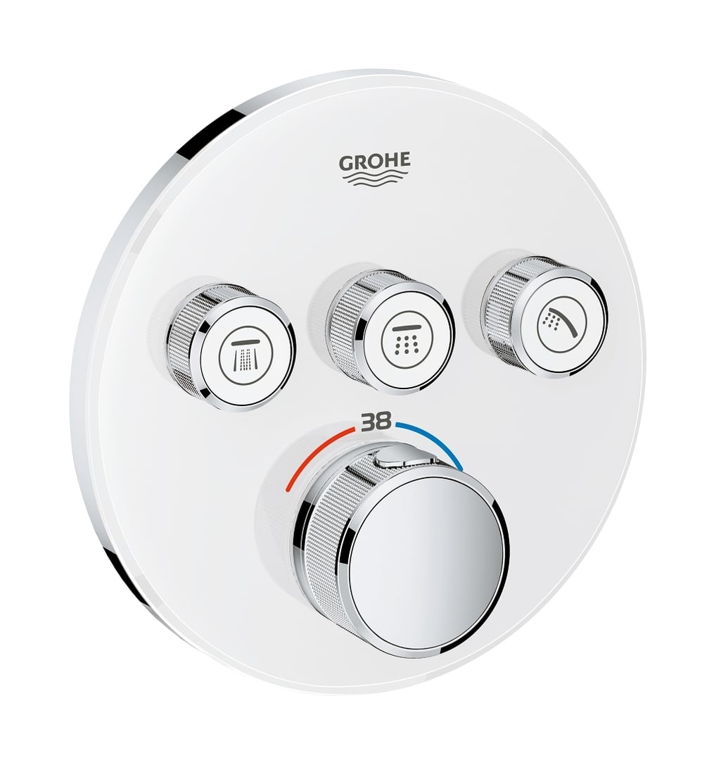 Grohe Grohtherm SmartControl baterie cadă-duș ascuns cu termostat alb 29904LS0