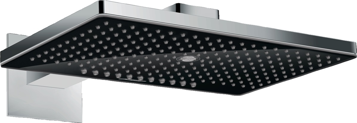 Hansgrohe Rainmaker Select cap de duș 46.6x30 cm dreptunghiular crom-negru 24007600