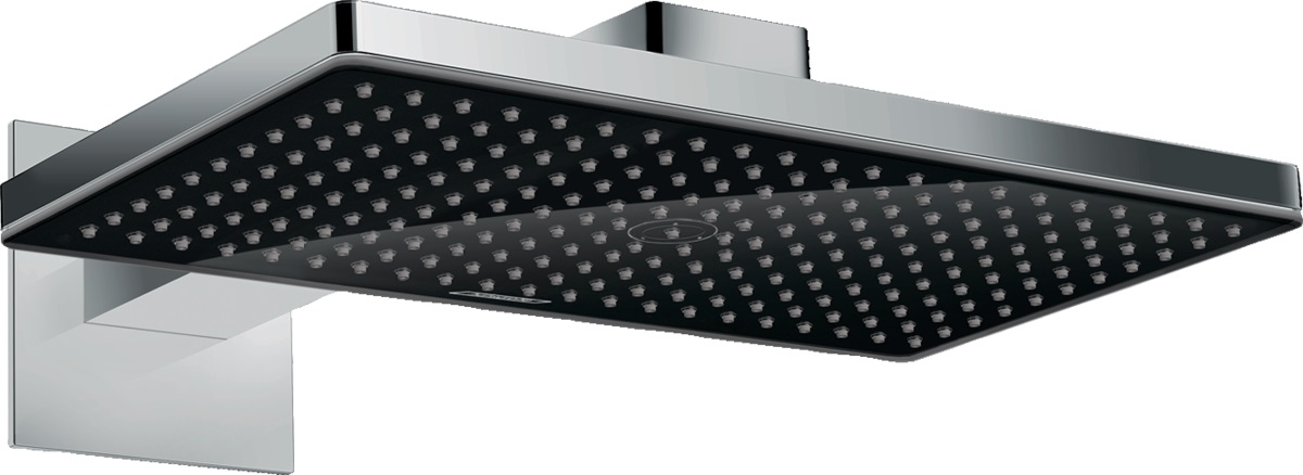 Hansgrohe Rainmaker Select cap de duș 46.6x27 cm dreptunghiular crom-negru 24003600