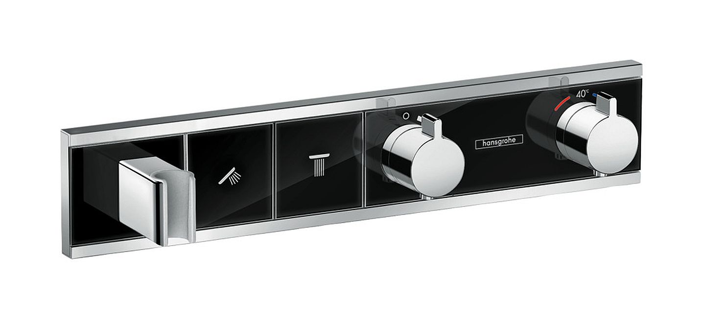 Hansgrohe RainSelect baterie cadă-duș ascuns da crom-negru 15355600