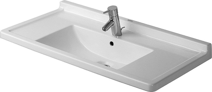 Duravit Starck 3 lavoar 85x48.5 cm dreptunghiular clasică-mobilier-cu blat alb 03048000001