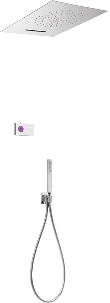 Tres Shower Technology set de duș ascuns cu termostat da crom-alb 092.863.04