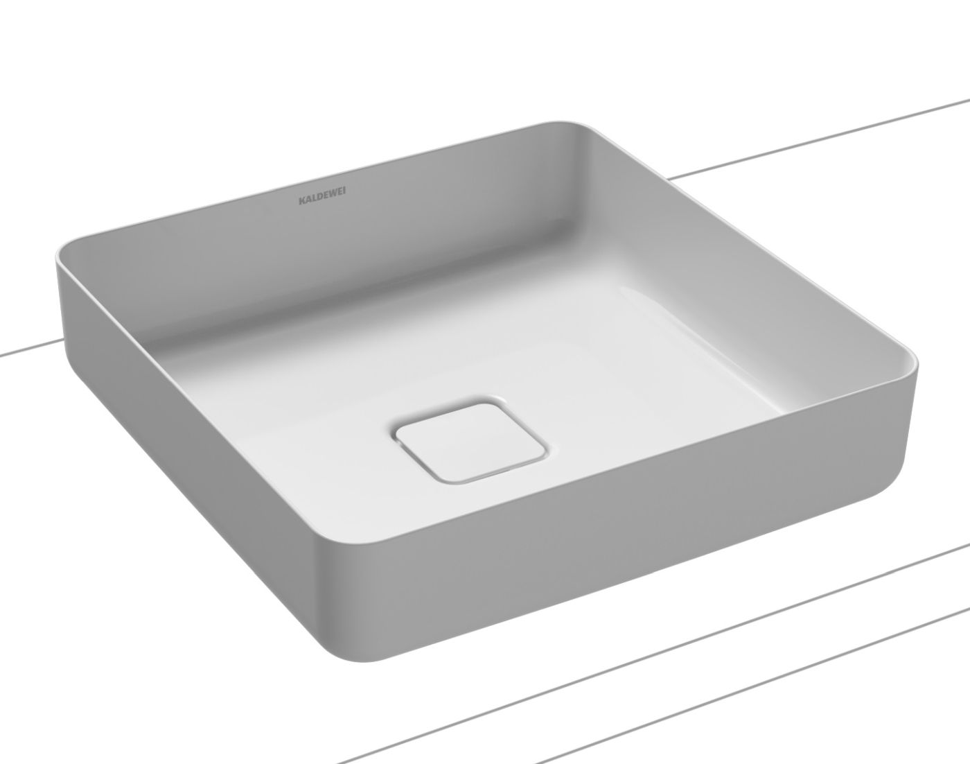 Kaldewei Miena lavoar 40x40 cm pătrat de blat alb 909506003001