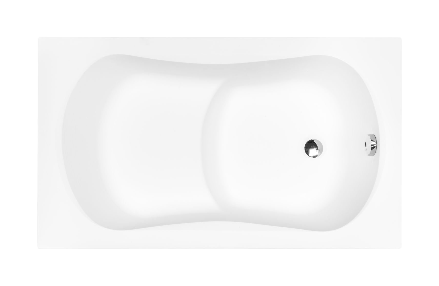 Besco Aria Rehab cada dreptunghiulară 120x70 cm alb #WAR-120-PA