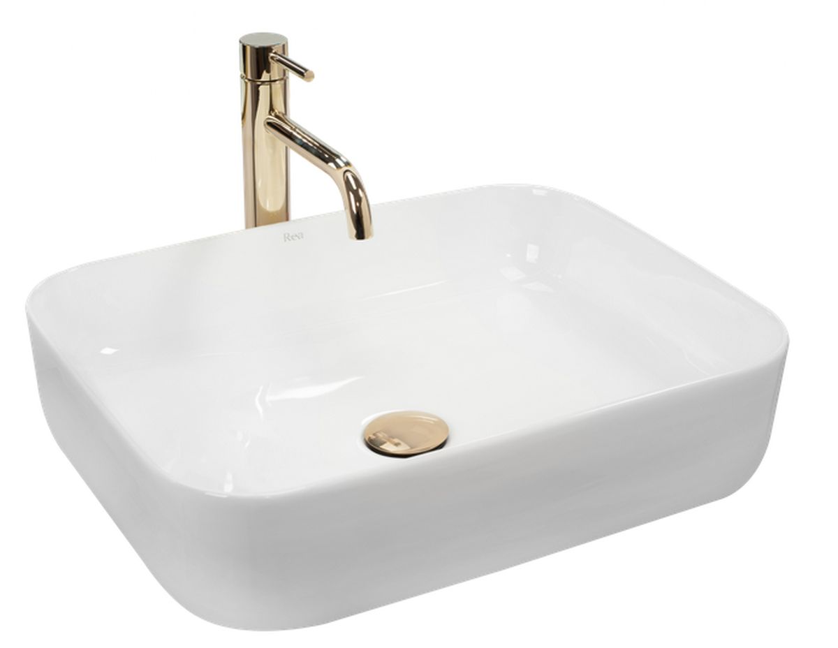 Rea Demi Slim lavoar 51x39 cm dreptunghiular de blat alb REA-U1953