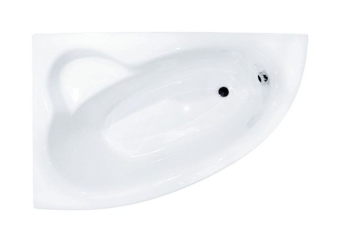 Besco Natalia cadă de colț 150x100 cm partea stângă alb #WAN-150-NL$