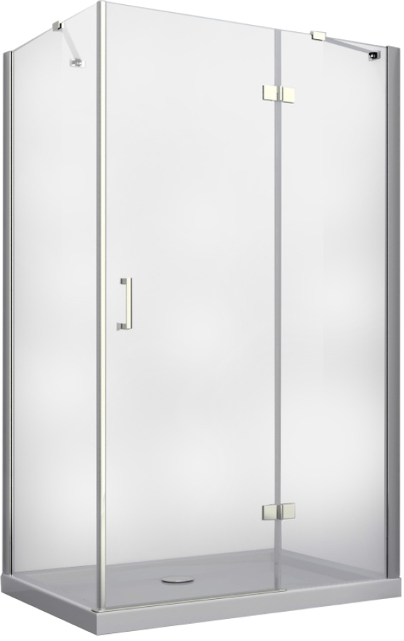 Besco Viva cabină de duș 120x90 cm dreptunghiular crom luciu/sticlă transparentă VPP-129-195-C