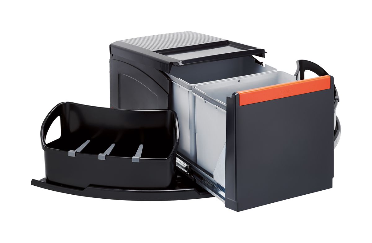 Franke Cube recipient pentru resturi 36 l negru 134.0055.286