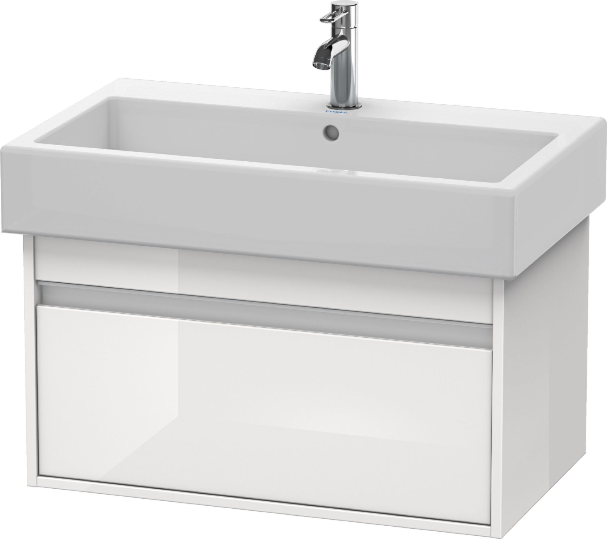 Duravit Ketho dulap 75x44x41 cm sub chiuveta pe perete alb KT668702222