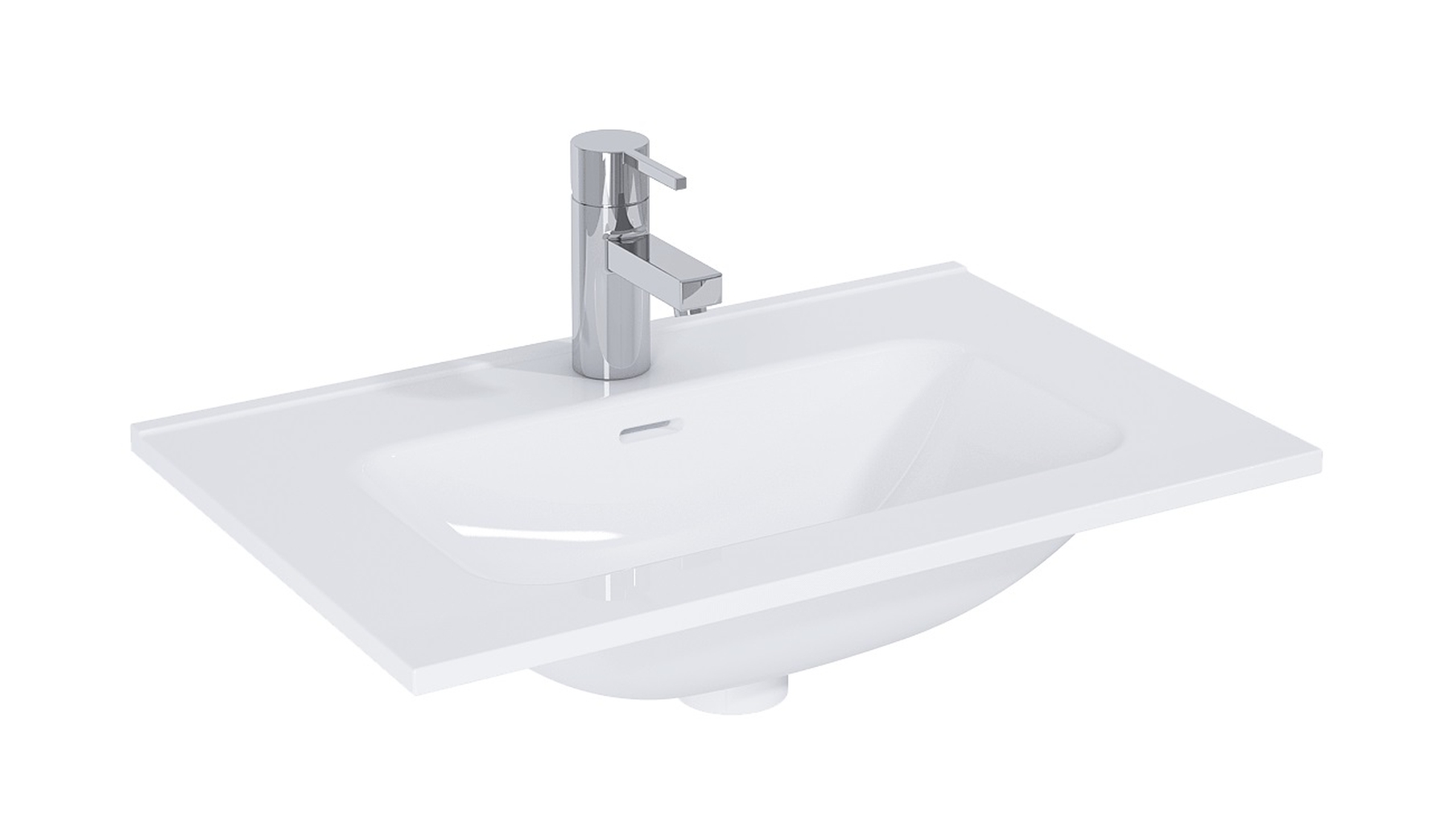 Elita Street umywalka 60 cm ceramiczna biała 124873