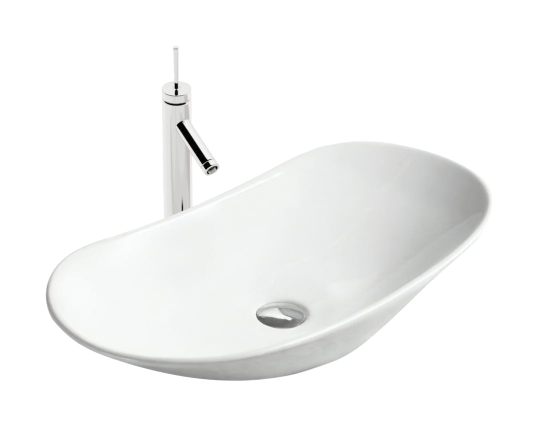Rea Royal lavoar 62x36 cm ovale de blat alb REA-U0441