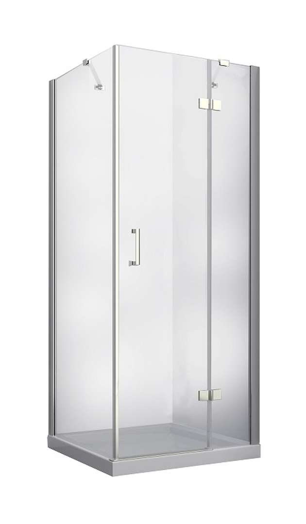 Besco Viva cabină de duș 80x80 cm pătrat crom luciu/sticlă transparentă VKP-80-195-C