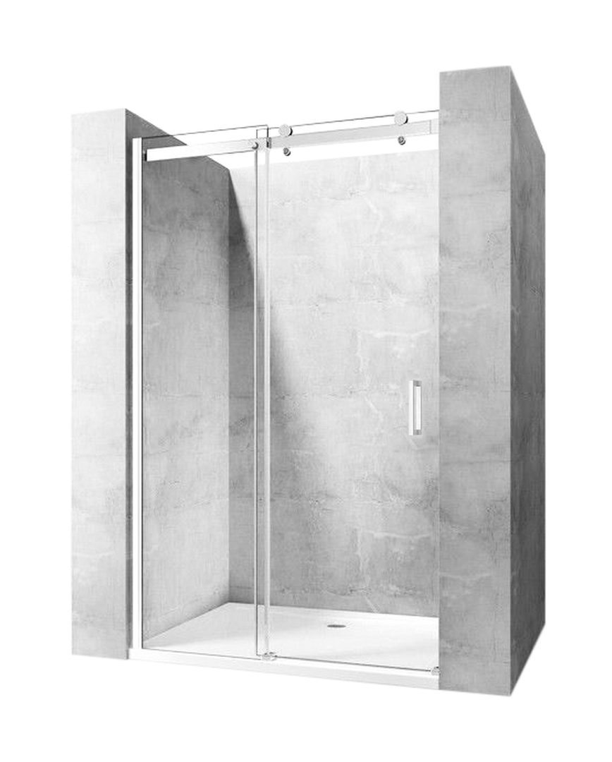 Rea Nixon-2 uși de duș 140 cm culisantă crom luciu/sticlă transparentă REA-K5006