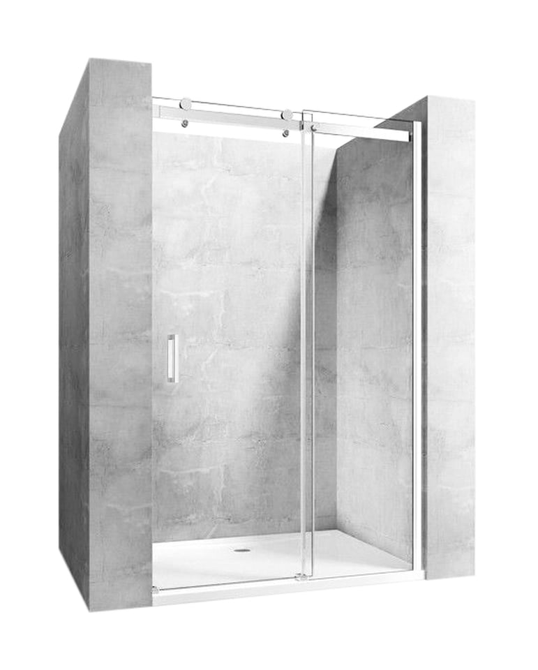 Rea Nixon-2 uși de duș 140 cm culisantă crom luciu/sticlă transparentă REA-K5007