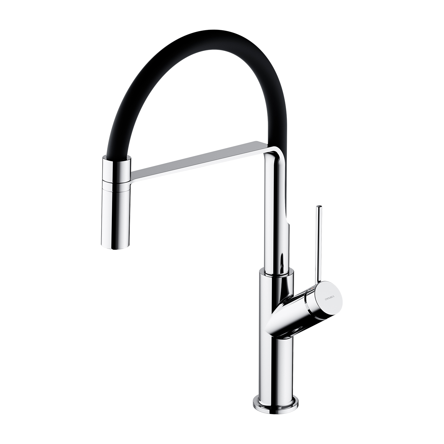 Omnires Vita baterie bucătărie pe picior crom-negru VI6350BLCR