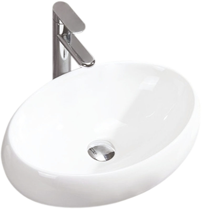 Rea Linda lavoar 48.5x34 cm ovale de blat alb REA-U0462