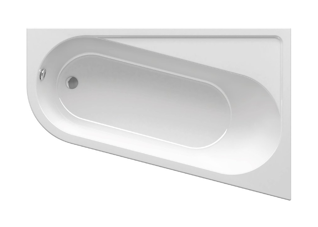 Ravak Chrome cadă de colț 160x105 cm partea dreaptă alb CA61000000