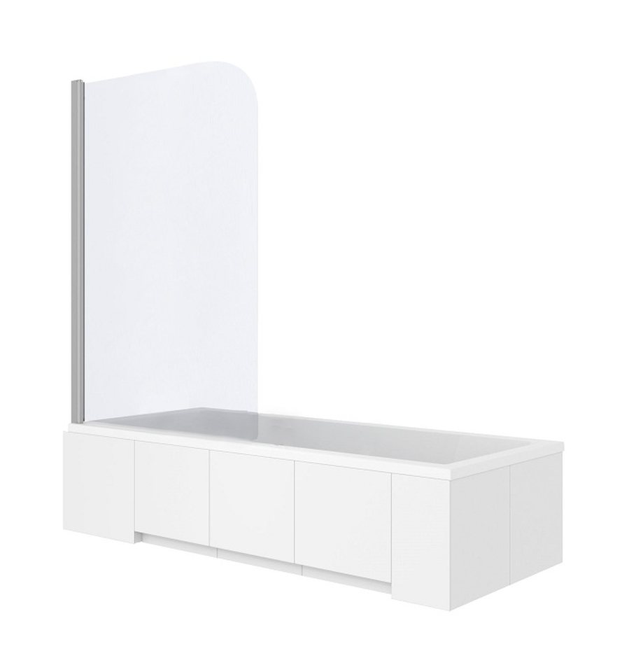 Rea Topaz paravan cadă 70 cm o piesă crom luciu/sticlă transparentă REA-W0087