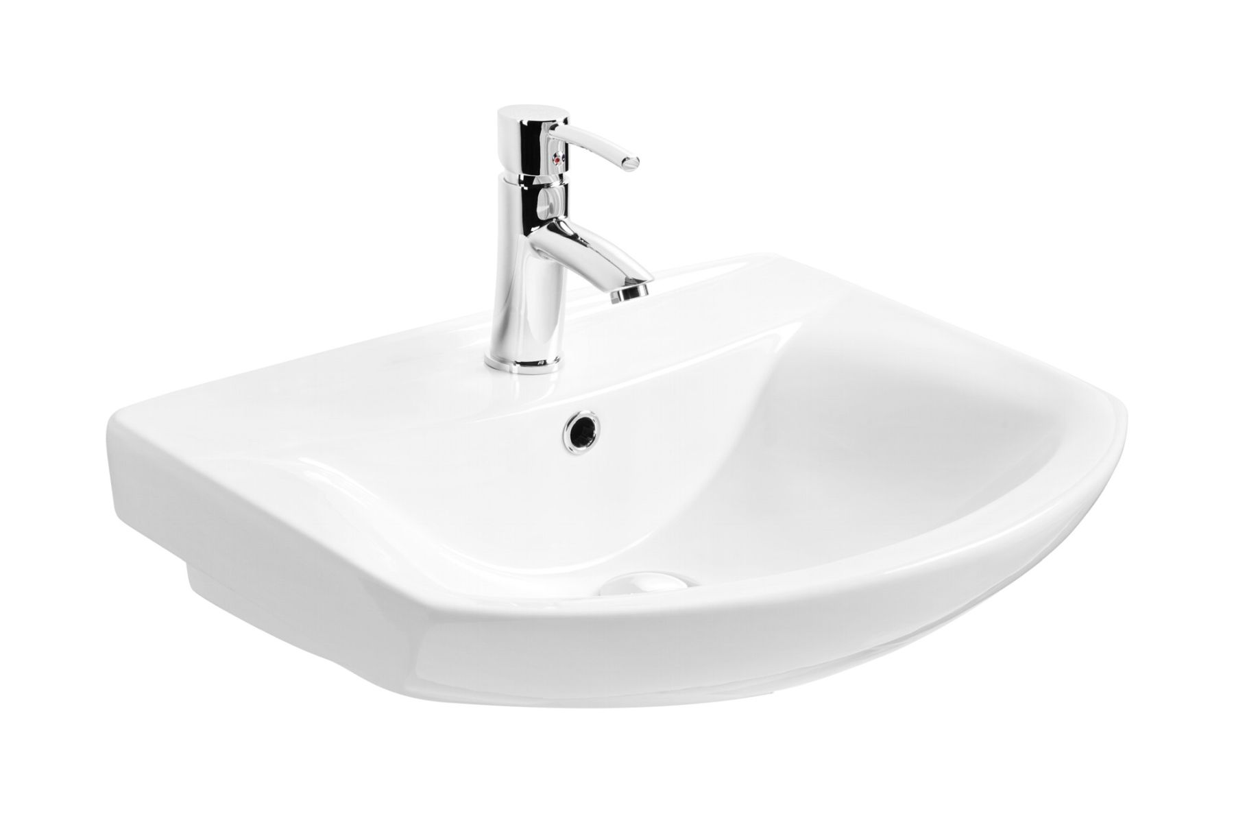 KFA Armatura Sella lavoar 50x40.5 cm semicircular mobilier alb 16100-520-50