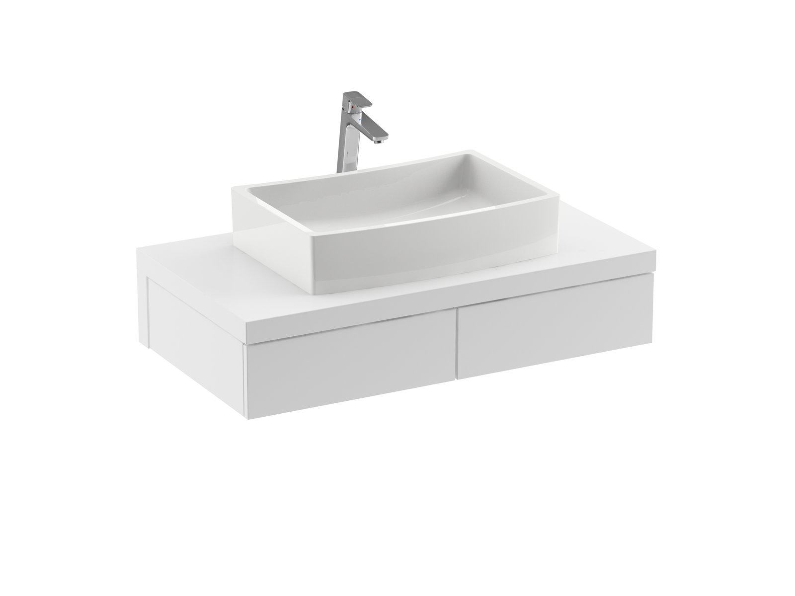 Ravak Formy dulap 120x55x22 cm sub chiuveta pe perete alb X000001031