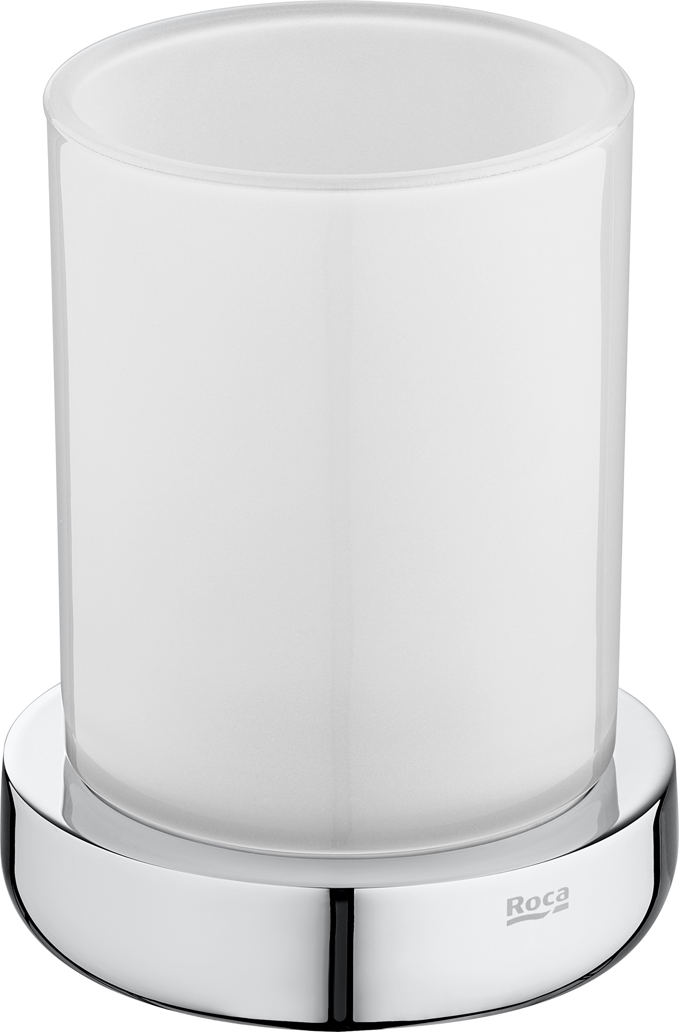 Roca Tempo cană pentru spălat dinți alb-crom A817022001
