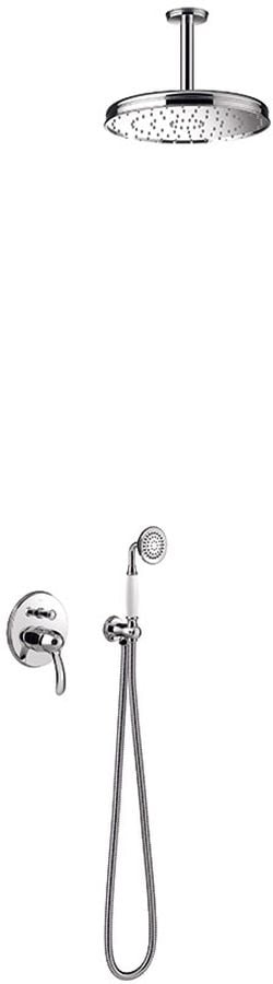 Tres Monoclasic set de duș ascuns cu duș de ploaie crom 242.180.04